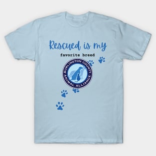 BCAA - Rescued is my Favorite Breed T-Shirt